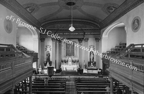 FRANCISCAN CHURCH LIBERTY STREET ( BROAD LANE ) TO BE DEMOLISHED   INTERIOR OF CHURCH FROM GALLERY